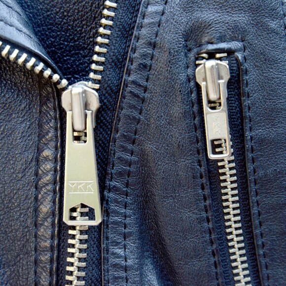 Vintage G-4000 Black Leather Studded Motorcycle Jacket Size M - Picture 9 of 16